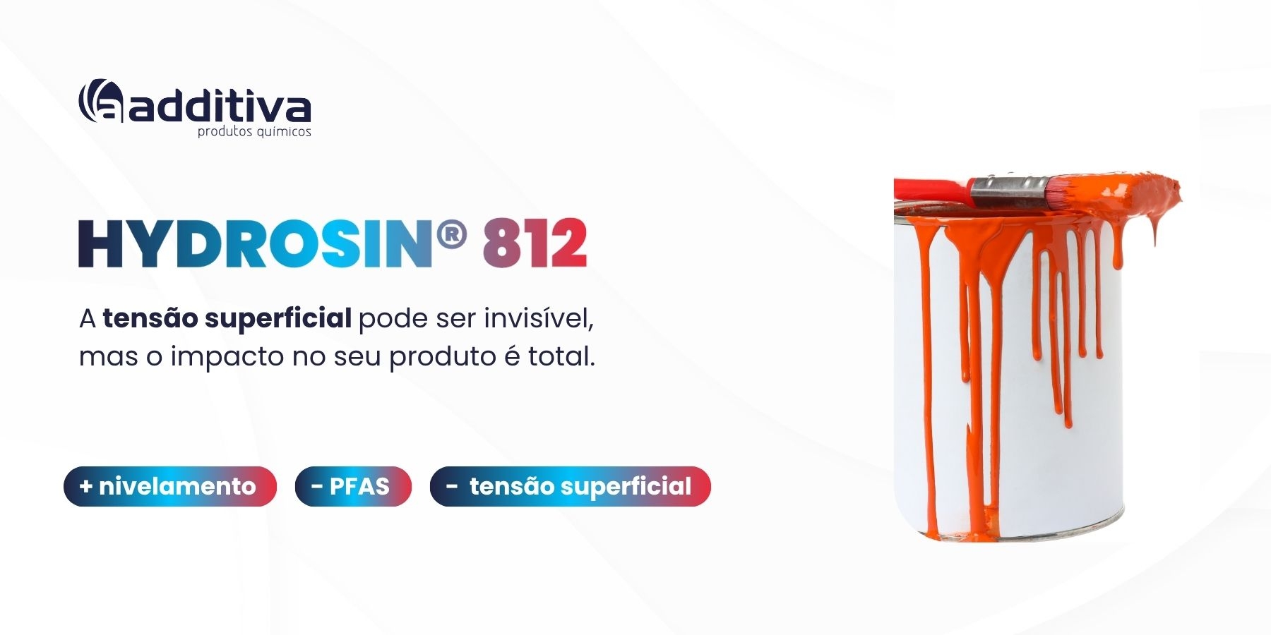 Como controlar a tensão superficial com o mínimo de surfactante? Escolha HYDROSIN® 812!