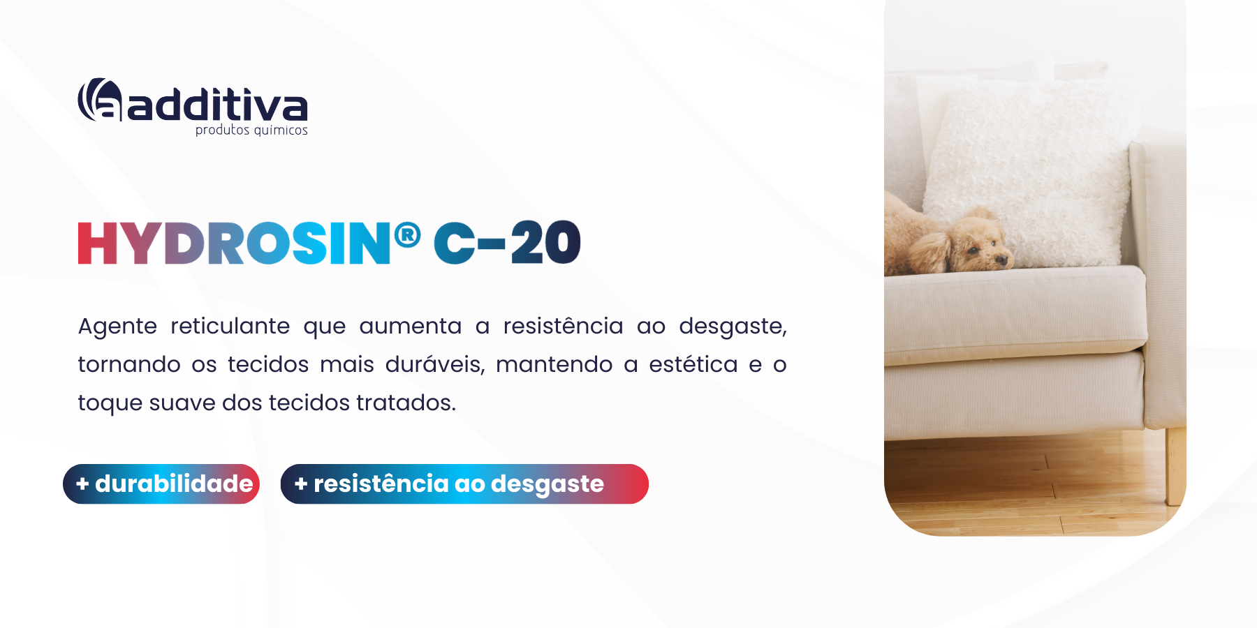 HYDROSIN® C-20: performance e durabilidade para acabamentos têxteis.